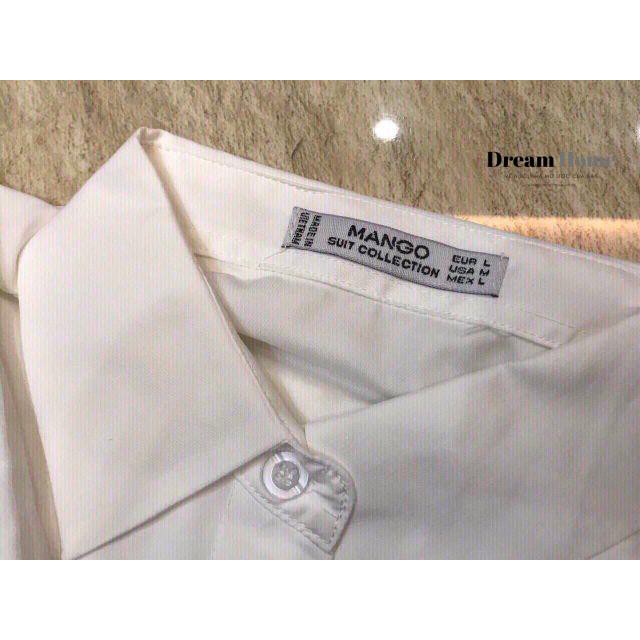 [Ấn Follow nhận mã giảm 15%] Áo sơ mi trắng VNXK/hàng cao cấp nẹp cúc/chất vải thấm hút mồ hôi | BigBuy360 - bigbuy360.vn