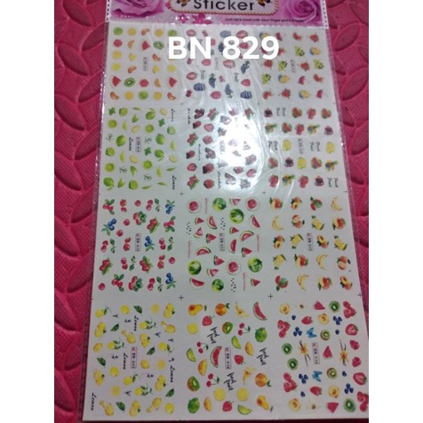 Hình dán sticker 3d noel thần tài, tết 2019 trang trí móng nail bảng to nhiều mẫu hoa hình đẹp xinh.