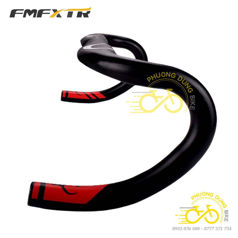 Ghi đông nhôm dẹp xe đạp road 3T FMF XTR PRO 420x31.8mm