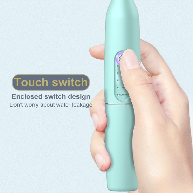 [Hàng mới về] Bàn chải đánh răng siêu âm 5 chế độ không dây chống nước có thể sạc lại 2 trong 1 chất lượng cao