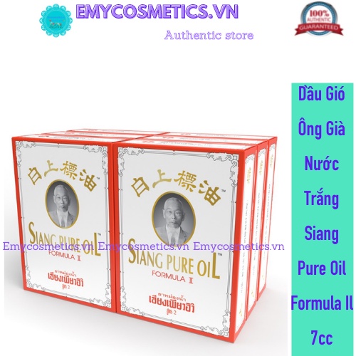 Dầu Gió Ông Già Nước Trắng Siang Pure Oil Formula Il 7cc