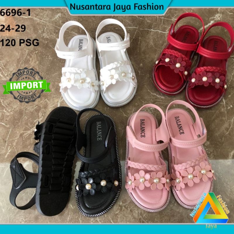 Giày sandal nhựa thời trang xinh xắn cho bé gái 6696-1