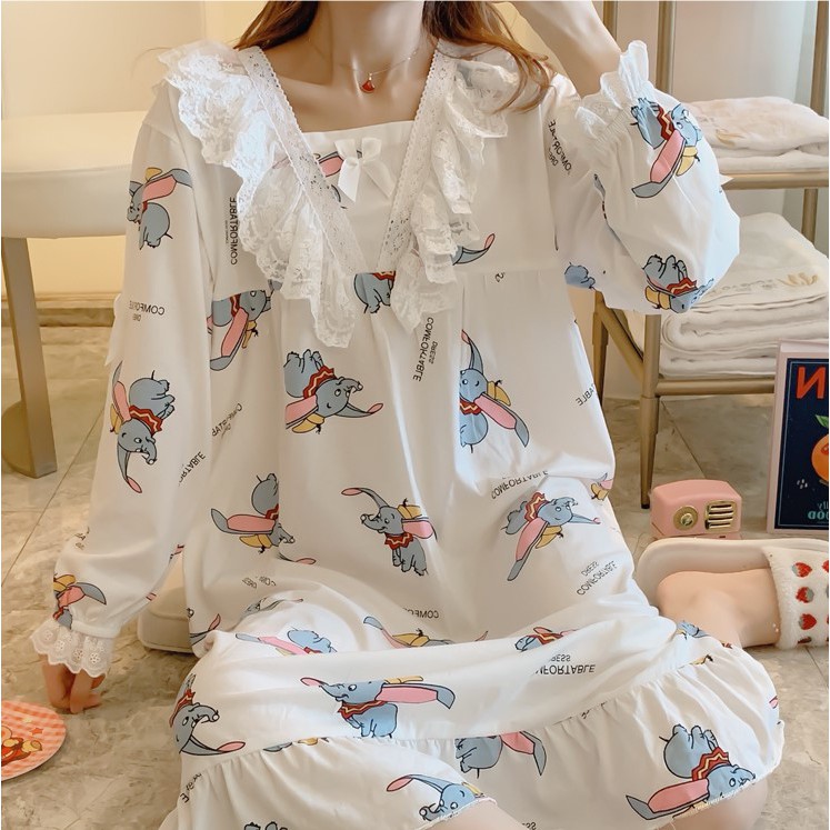 ( ORDER ) Đầm ngủ nữ tiểu thư Ulzzang AK833 | BigBuy360 - bigbuy360.vn