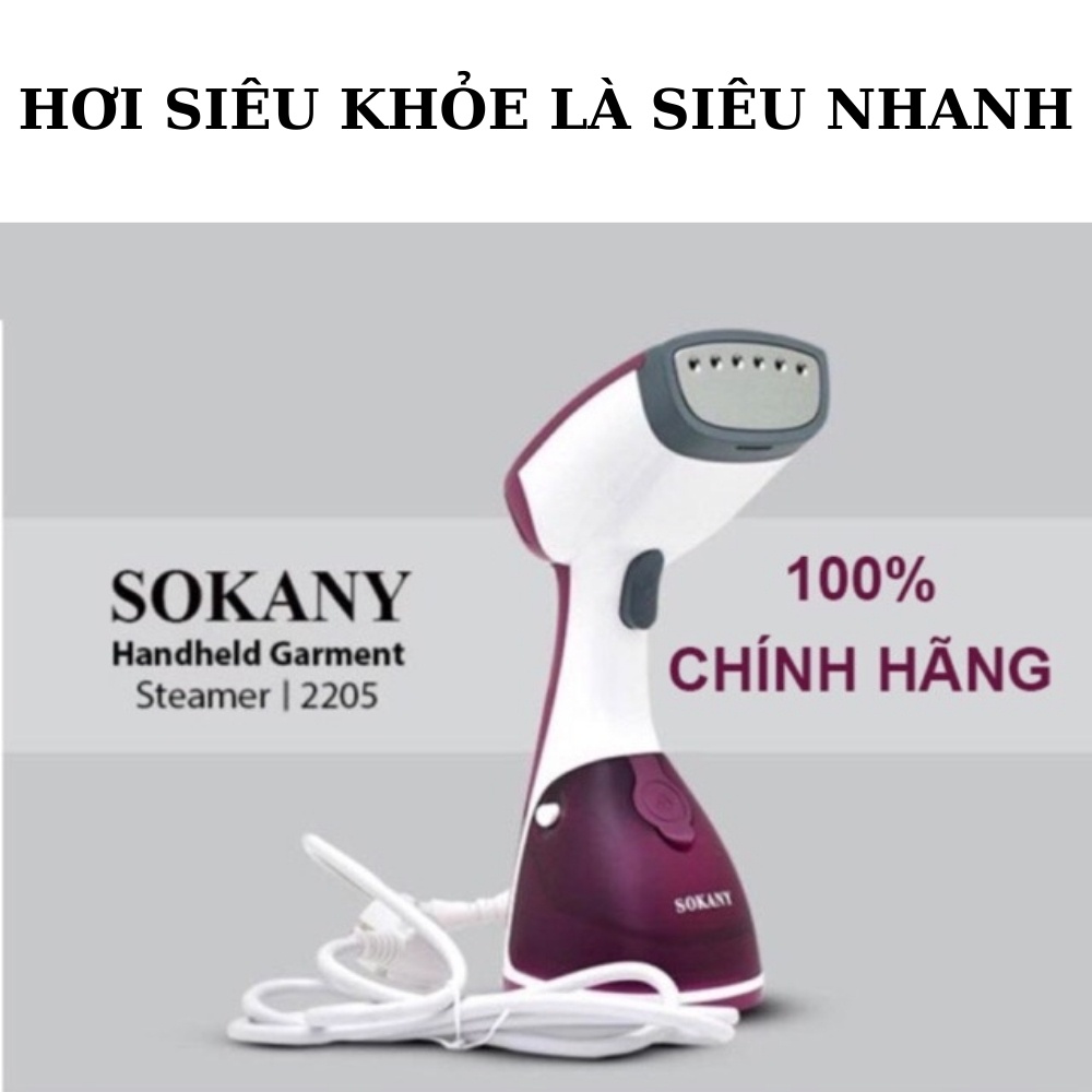 Bàn Là Hơi Nước Cầm Tay Mini SoKaNy AJ-2205 Mẹ Gạo Công Suất 1200W,bàn ủi hơi nước cầm tay sokany AJ-2205 siêu tiện