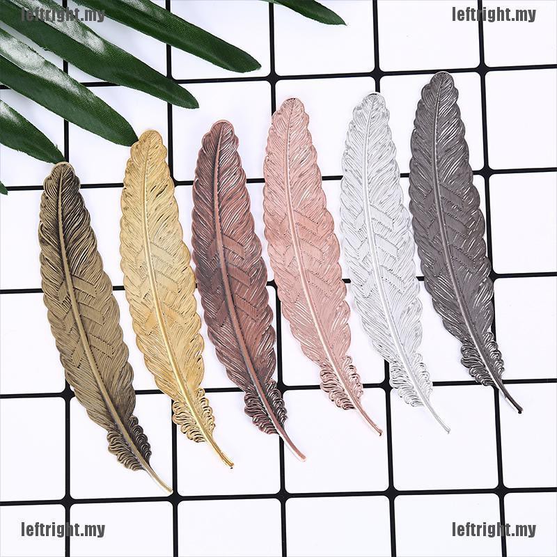 Kẹp Sách Kim Loại Hình Lông Vũ