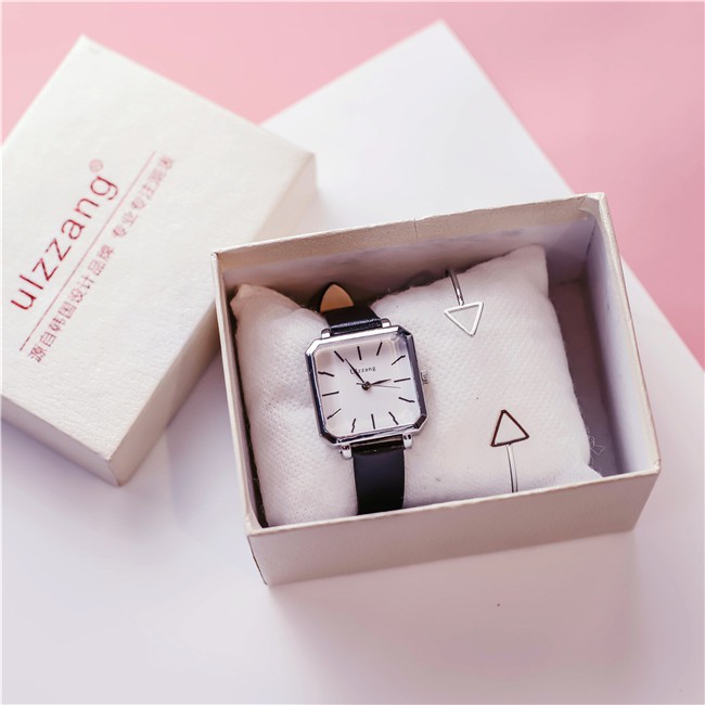 [CÓ VIDEO - ẢNH THẬT] Đồng hồ nữ ULZZANG 5029 dây da mềm mặt vuông cổ điển | BigBuy360 - bigbuy360.vn
