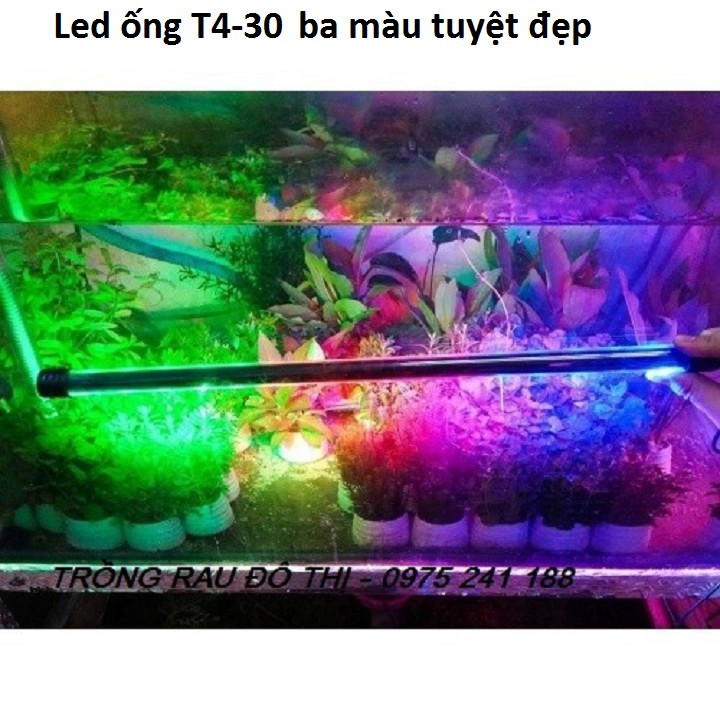 Đèn led chìm bể cá siêu sáng T430, 4W, dài 28.5cm, phù hợp cho bể 3040cm