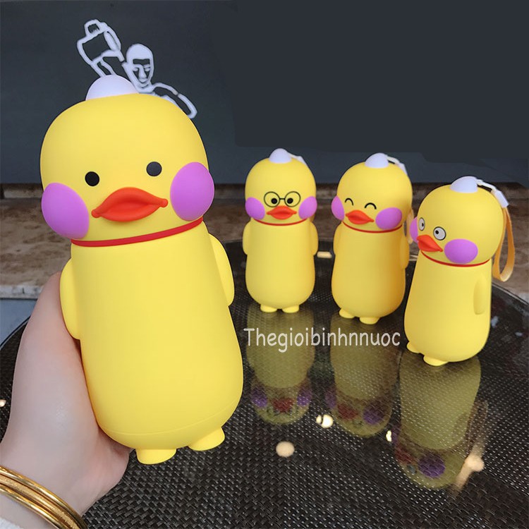 Bình Giữ Nhiệt Vịt Gấu Thỏ Heo Vô Diện Dễ Thương