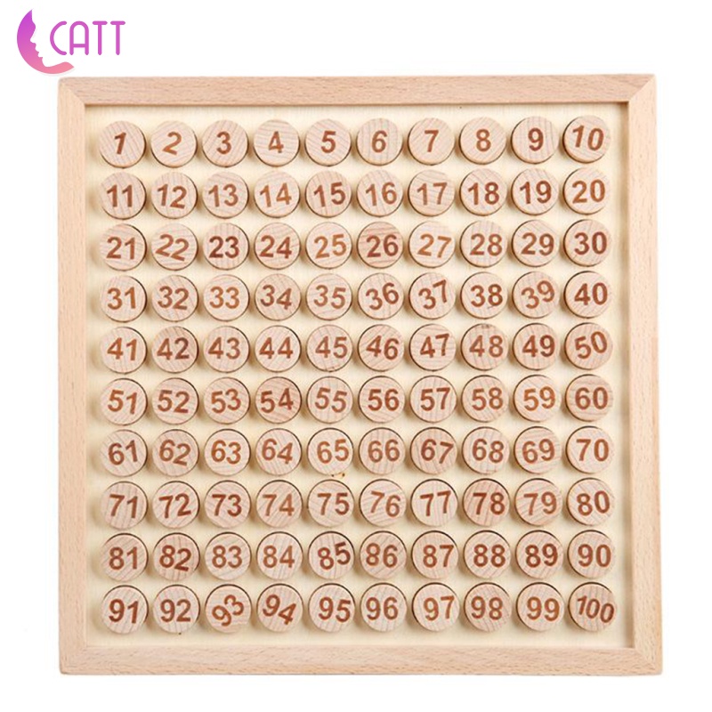 Bộ Đồ Chơi Học Toán Bằng Gỗ 1 Đến 100 Số Montessori Dành Cho Trẻ Em 1 Tuổi