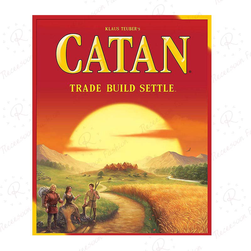 Đồ chơi boardgame thẻ bài chiến thuật Catan phiên bản thứ 5 hàng chất lượng cao cho