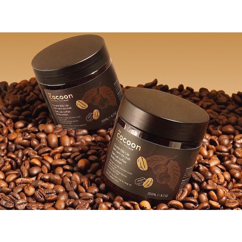 Tẩy Da Chết Body Cà Phê Đắk Lắk Cocoon Coffee Body Polish Làm Sạch Da 200ml