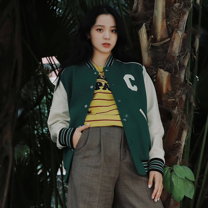 Áo bomber xanh