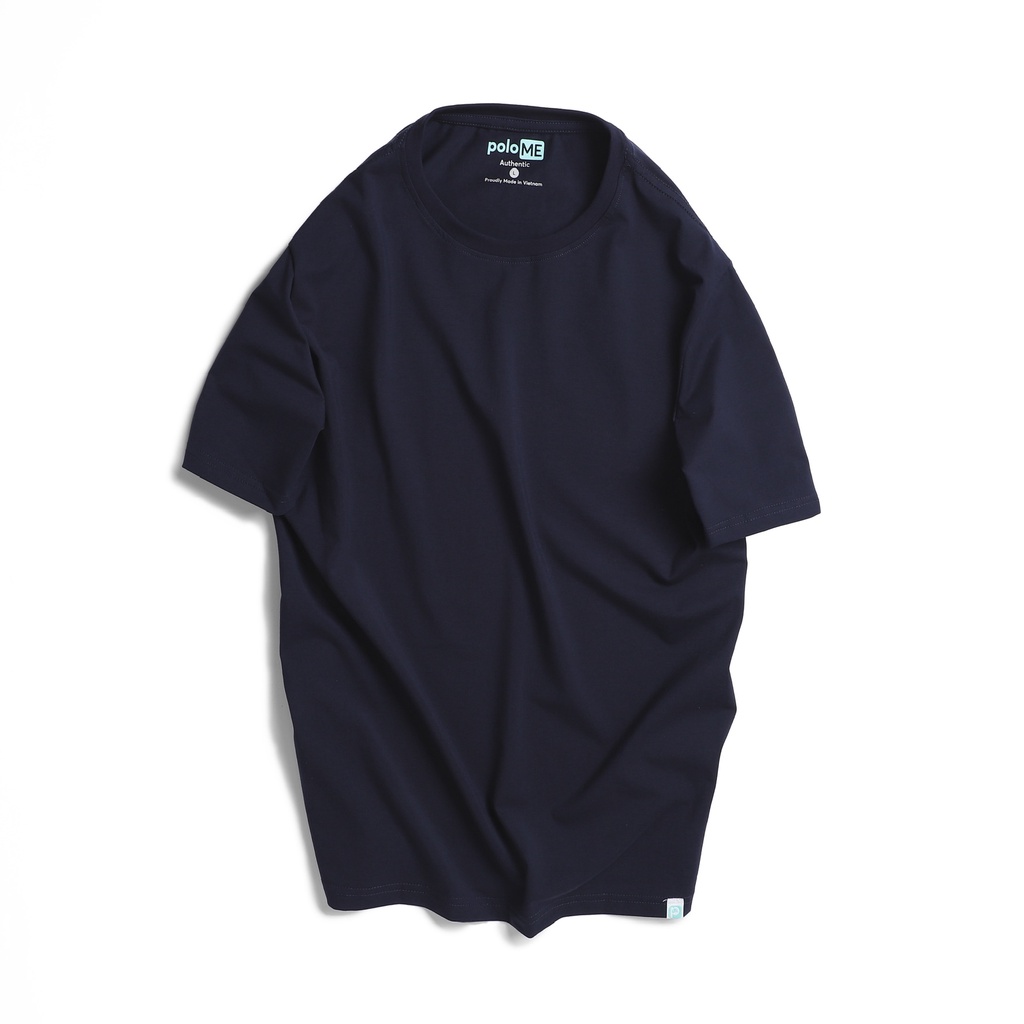 Áo thun nam Polome 100% Cotton vải trơn, thoáng mát, thấm hút mồ hôi họa tiết dập nổi