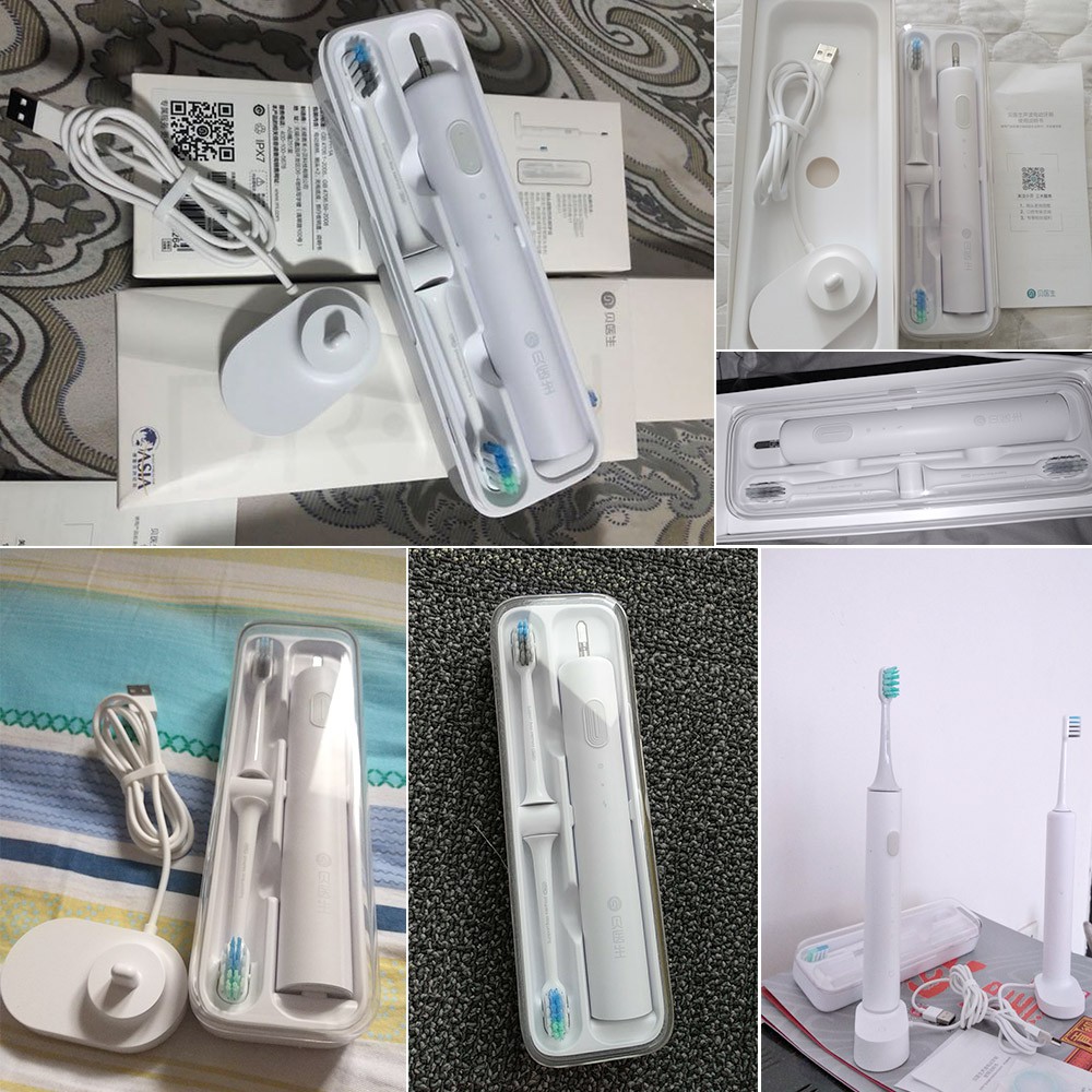 Set 2 Đầu Bàn Chải Âm Loại Nhạy Cảm Làm Sạch Sâu Cho Bàn Chải Điện Xiaomi Doctor B