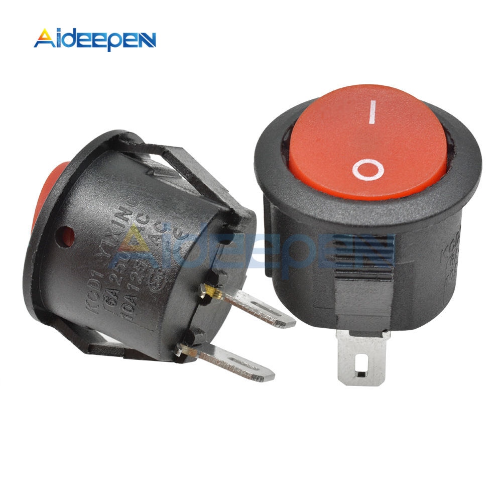 POWER Set 5 Công Tắc Tròn Kcd1 15mm 3 Pin 3a / 250v 6a / 125v Ac | BigBuy360 - bigbuy360.vn