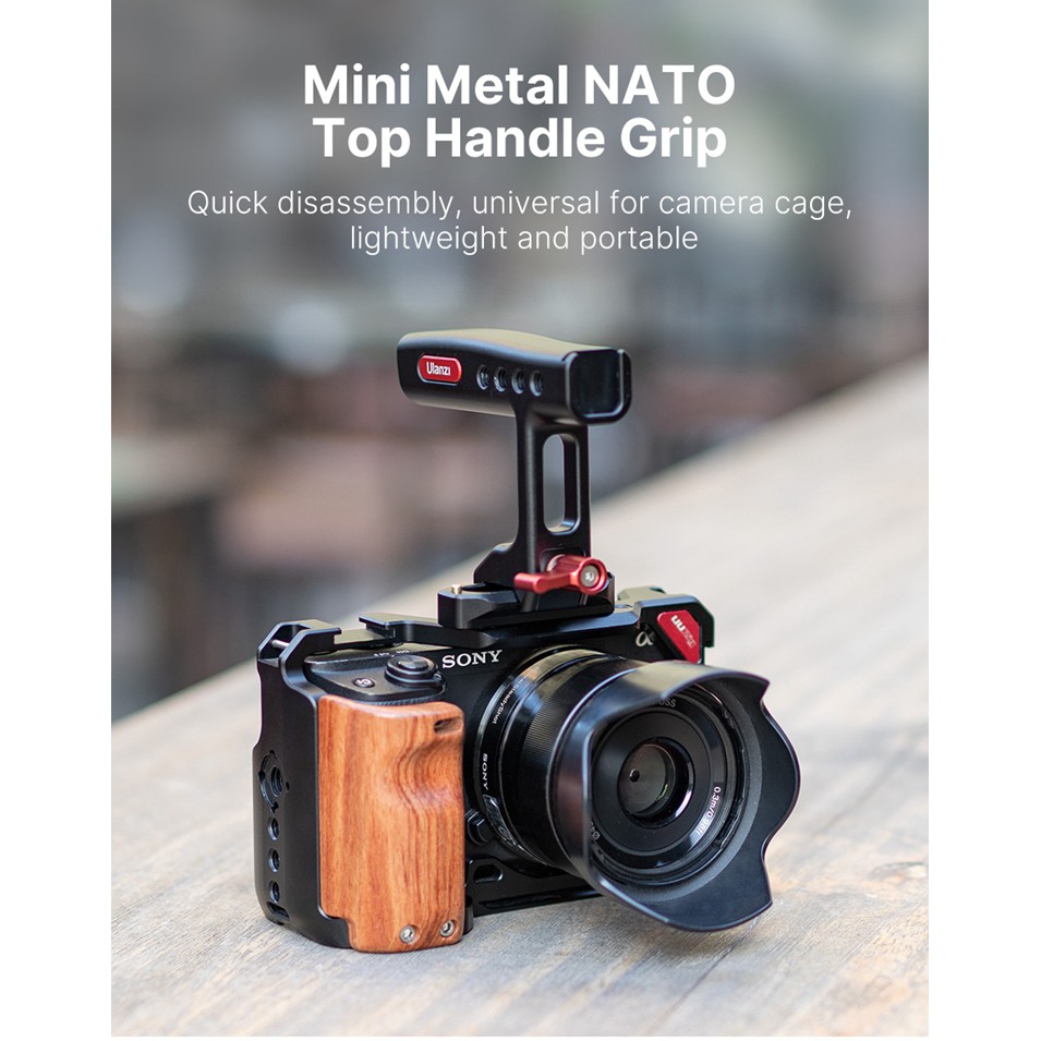 Ulanzi R084 - Tay Cầm Nhôm Đa Năng Hỗ Trợ Quay Phim Cho Máy Ảnh DSLR - Hàng Chính Hãng