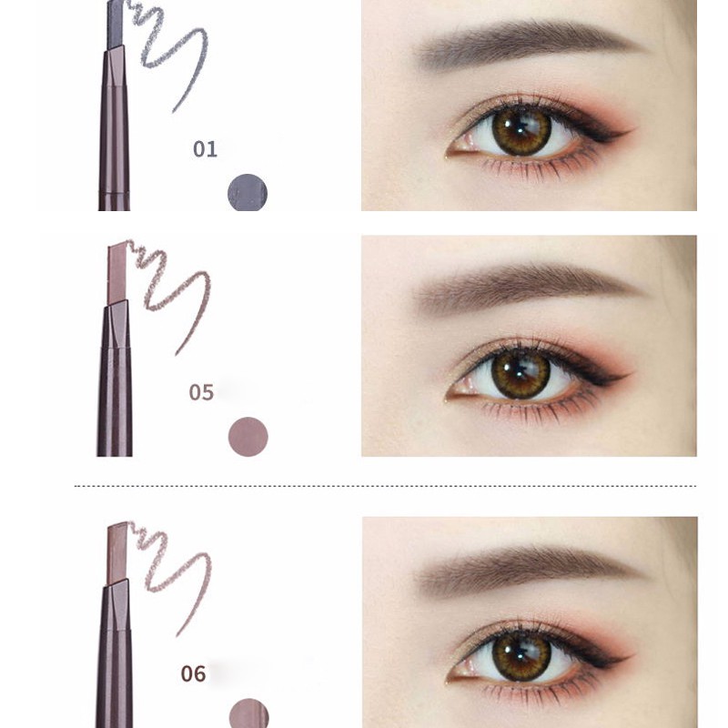 [Hàng mới về] Bút kẻ mày 2 trong 1 lâu trôi có đầu cọ chuốt | BigBuy360 - bigbuy360.vn