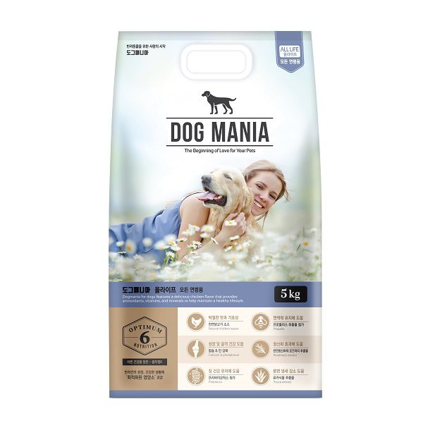 Thức ăn hạt cho chó Dog Mania Premium Hàn Quốc túi 5kg