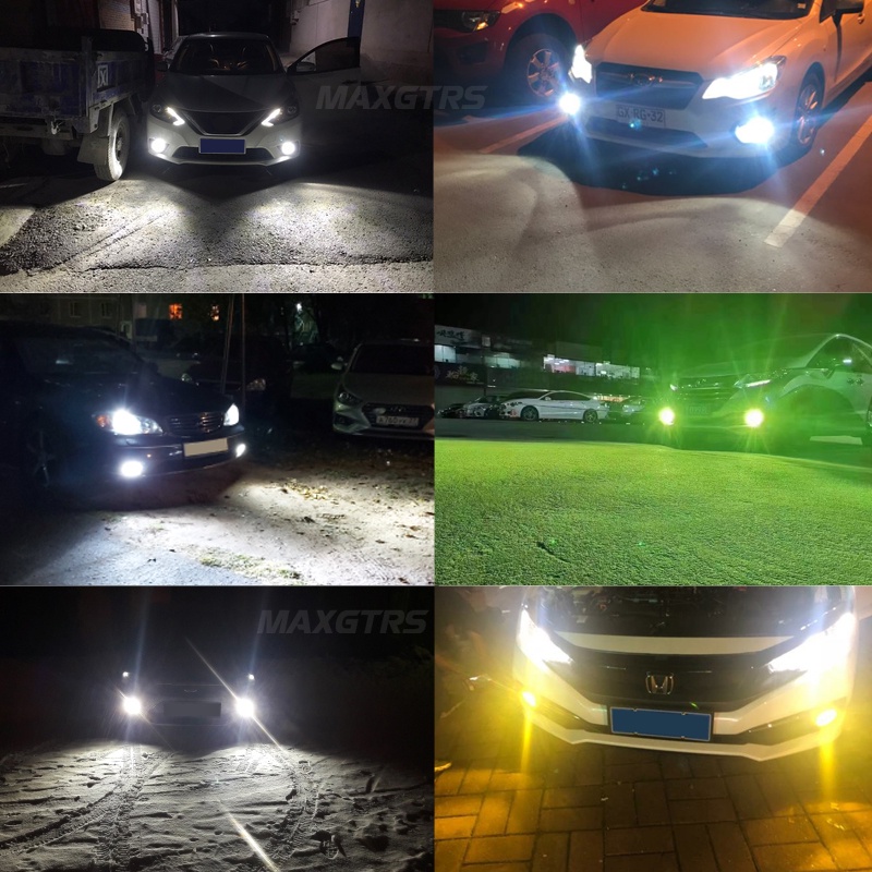 Set 2 Đèn LED 2000Lm H11 H8 9005 HB3 9006 HB4 Ánh Sáng Trắng Dành Cho Ô Tô 6000K 12V