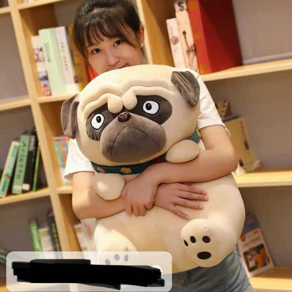 Gấu bông gối ôm Hội anh em chó Pug mặt xệ siêu đẹp và bền