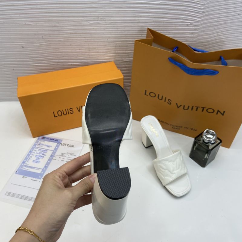 X(ẢNH THẬT) Guốc 8p Gót Vuông Quai Ngang Loại 1 Xịn Da Mềm Êm Fullbox Bill Túi Cao Cấp