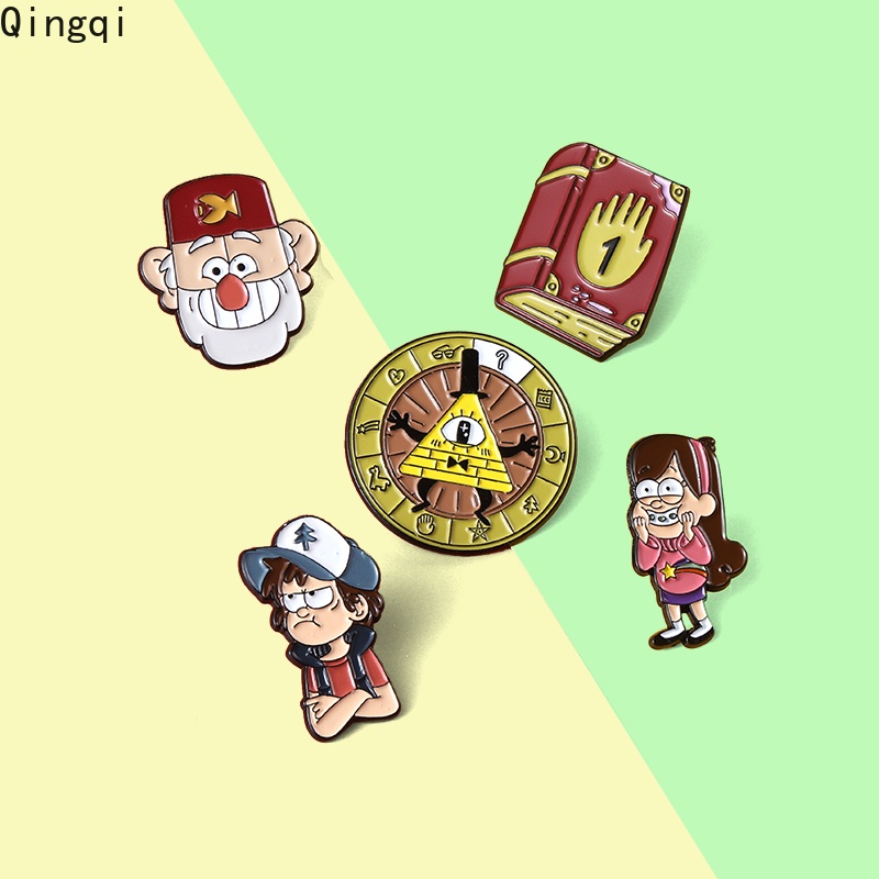 Ghim cài trang trí quần áo Miss Zoe và balo tráng men thiết kế hình cuốn sách và nhân vật hoạt hình cổ điển dành cho trẻ em