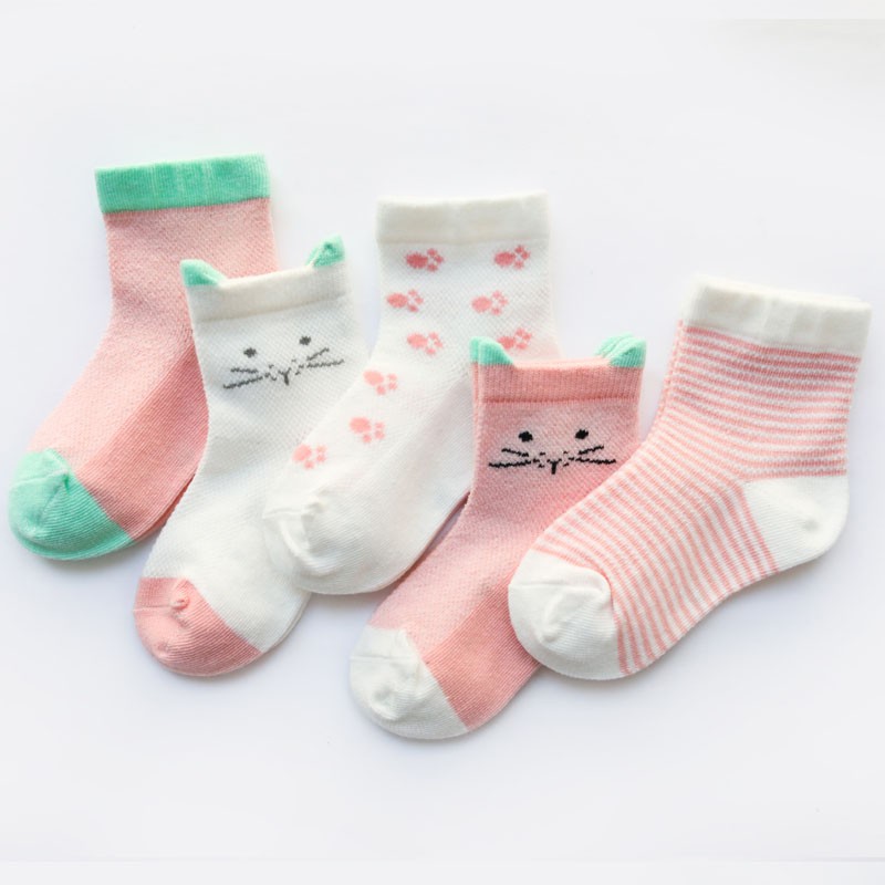 Vớ cotton Unisex hình động vật dễ thương cho bé