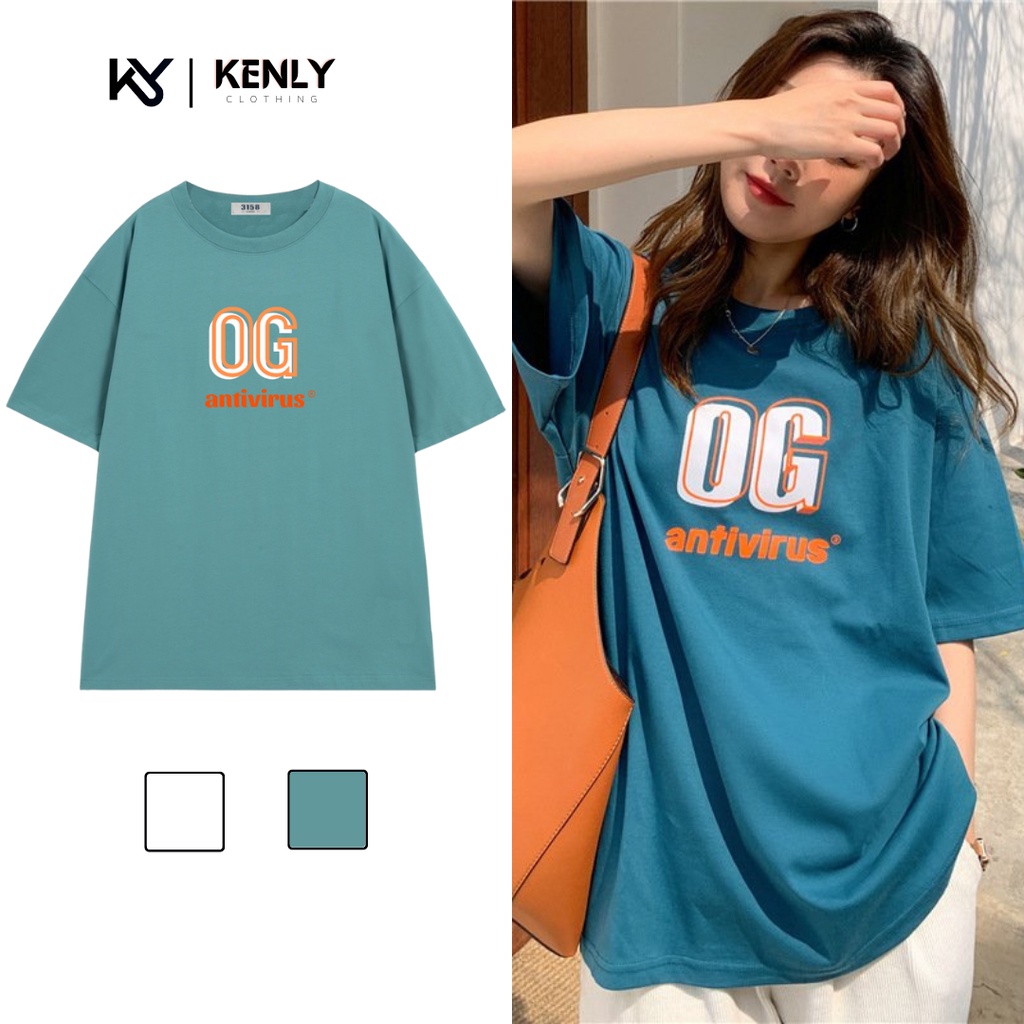 Áo thun cotton khô 3158 chất dày form rộng nữ quảng châu OG NH11 - KENLY