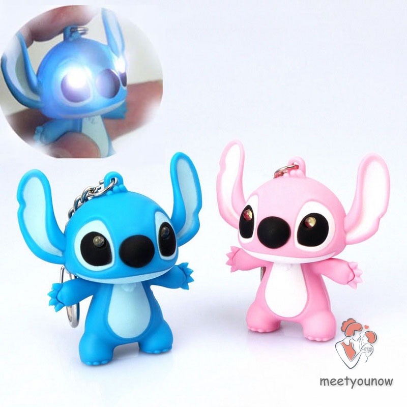 Móc Khóa Hình Lilo Và Stitch Hoạt Hình Có Đèn Led