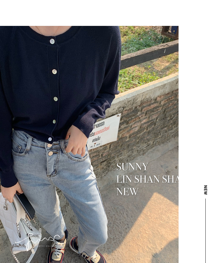 Áo Khoác Cardigan Cổ Tròn Nhiều Màu Phong Cách Hàn Quốc