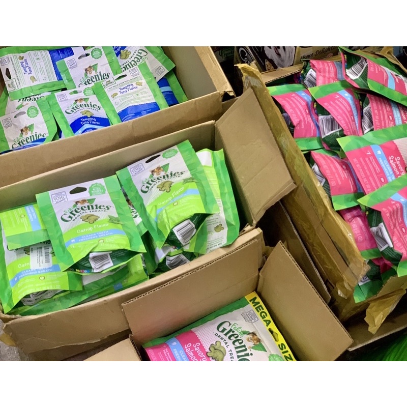 🇺🇸 Cat Snack Bánh Thưởng Cho Mèo GREENIES Hỗ Trợ Tiêu Búi Lông Chăm Sóc Răng Miệng 60G