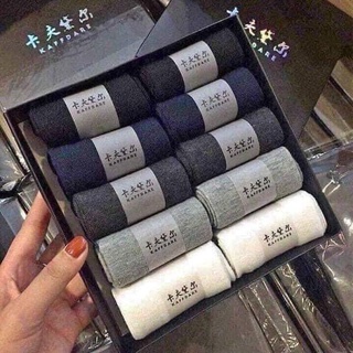 #Hộp 10 đôi tất vớ nam nữ sợi tre công nghệ nano khử mùi hiệu quả kháng khuẩn cực tốt MS420