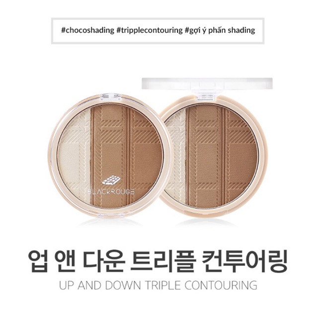 [Best Seller] Phấn Highlight Và Tạo Khối Black Rouge Up And Down Triple Contouring | BigBuy360 - bigbuy360.vn