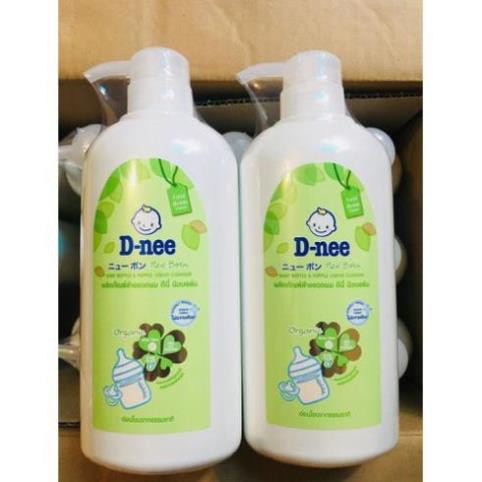 Nước Xúc Rửa Bình Sữa Dnee Chai 620ml Thái Lan – nước vệ sinh  diệt khuẩn bình núm (Mẫu Mới)