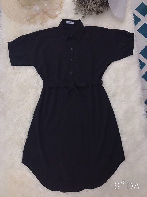 VÁY SUÔNG ĐEN CHẤT TRƯỢT THÁI CO GIÃN NHẸ ( ảnh thật trải thảm - có video quay) | BigBuy360 - bigbuy360.vn