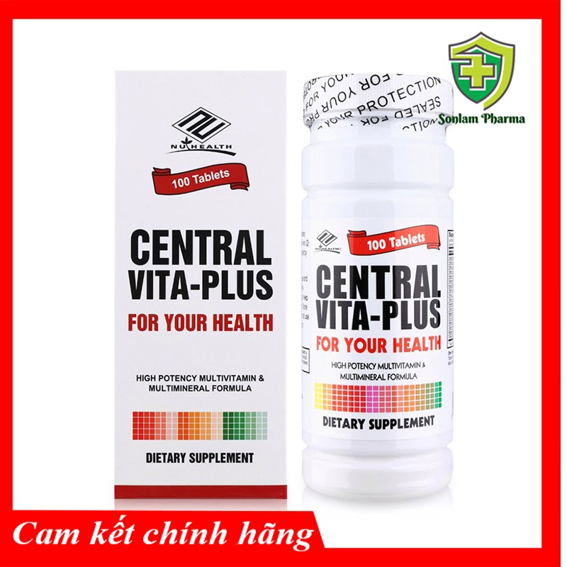 Central Vita-Plus - Bổ sung vitamin và muối khoáng cho người mới dậy, suy nhược cơ thể - Hộp 100 viên