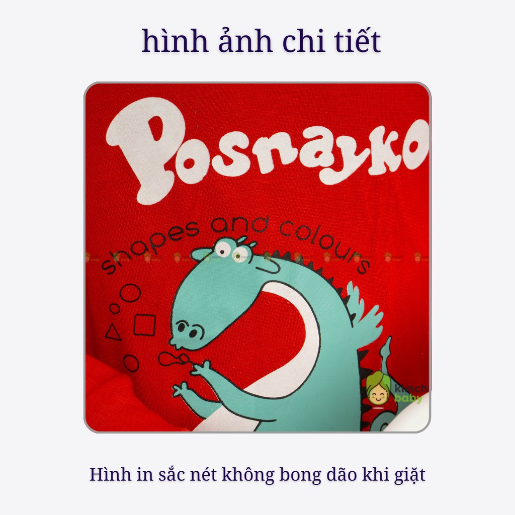 Bộ Dài Tay Cho Bé Trai, Bé Gái Minky Mom Vải Thun Lạnh Khủng Long Đỏ, Bộ Quần Áo Trẻ Em Mặc Nhà Thu Đông MKMTD2151