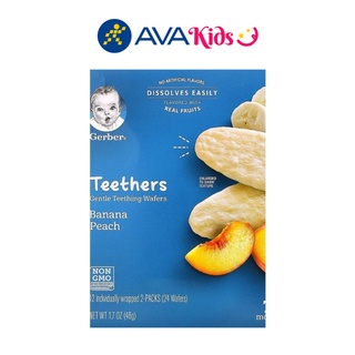 Bánh gạo Gerber vị chuối đào hộp 48g