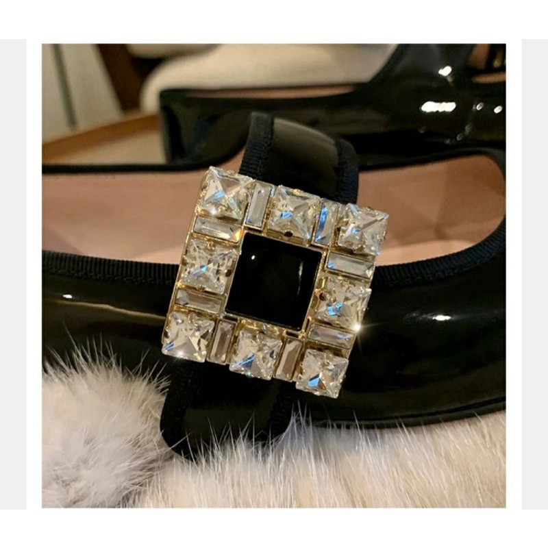 Giày marry jane quai đính đá