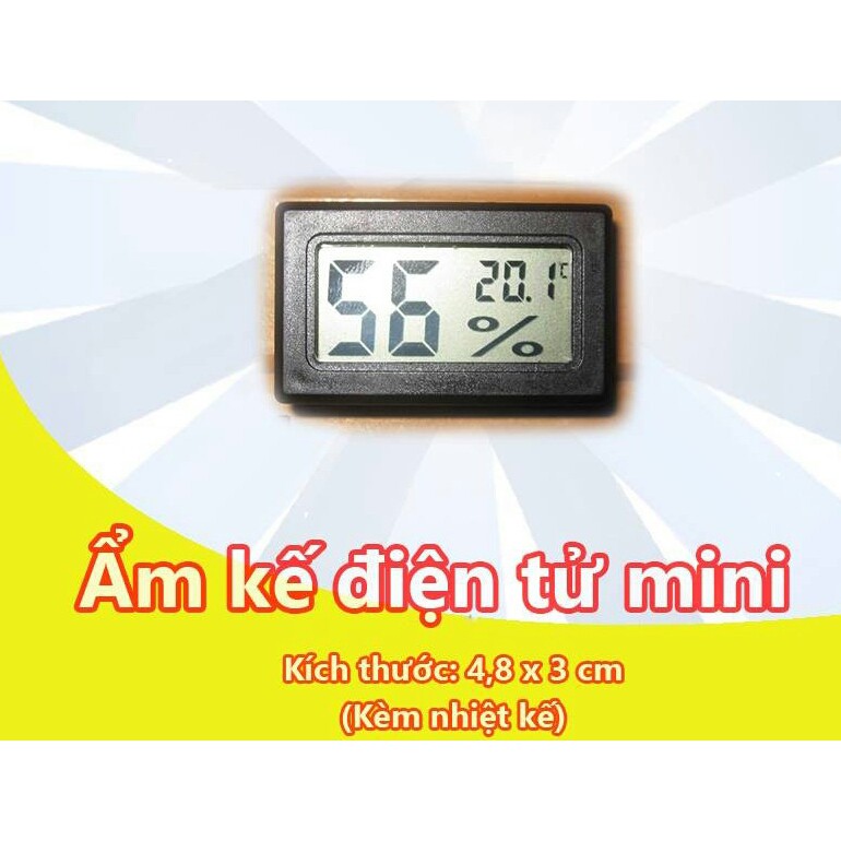 Nhiệt ẩm kế điện tử có màn hình LCD v8 dùng như là nhiệt kế hoặc ẩm kế để đo nhiệt độ và độ ẩm