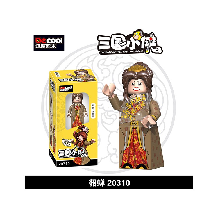 [ Có sẵn ] Minifigures nhân vật tướng Tam Quốc lego Decool 2030B