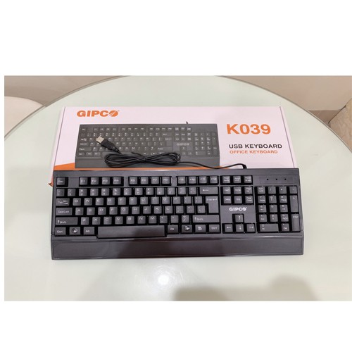 Bộ phím chuột có dây Gipco- Phím K039 + Chuột M059 - Hàng chính hãng