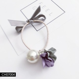 CH070 Cột tóc handmade hoa giấy tone pastel phong cách Hàn