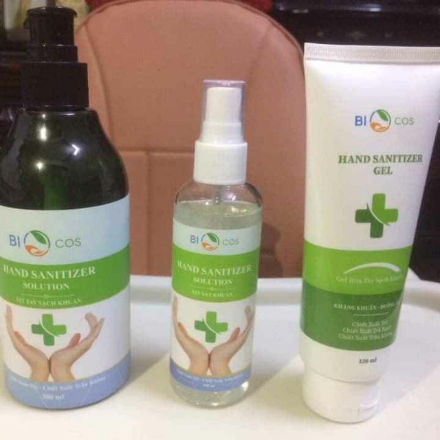 Xịt kháng khuẩn Biocos, gel kháng khuẩn Biocos