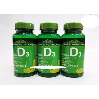 Viên uống bổ sung Vitamin D3 Finest Nutrition 220 viên hy