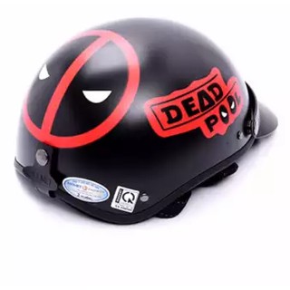 Mũ bảo hiểm nửa nầu lưỡi trai teem deadpool, nón bảo hiểm Phượt Đẹp