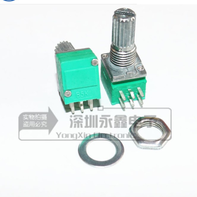 Chiết áp RK097N đơn/đôi 10K / 20K / 50K / 100K chiều dài 15MM