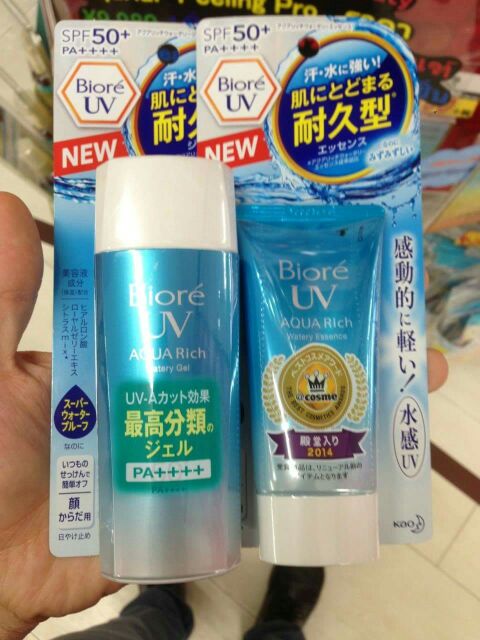 Kem chống nắng Biore UV Aqua dạng gel chai cứng mẫu mới | BigBuy360 - bigbuy360.vn