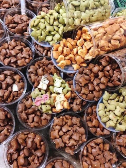 75k hủ 450gr Bánh Gấu Mix 3 vị
