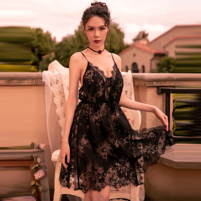 Váy ngủ sexy váy ngủ ren cao cấp AM160VN06 🎁️FREESHIP 50k🎁️ đồ ngủ bigsize tới 60kg | BigBuy360 - bigbuy360.vn